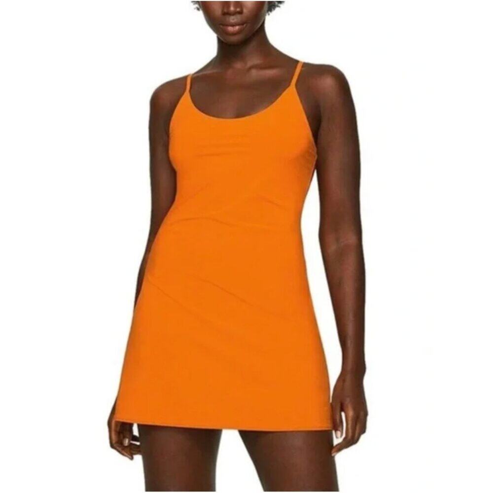 Outdoor Voices Orange Exercise Mini Dress